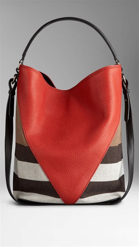 hobo bag burberry|burberry hobo bag leather.